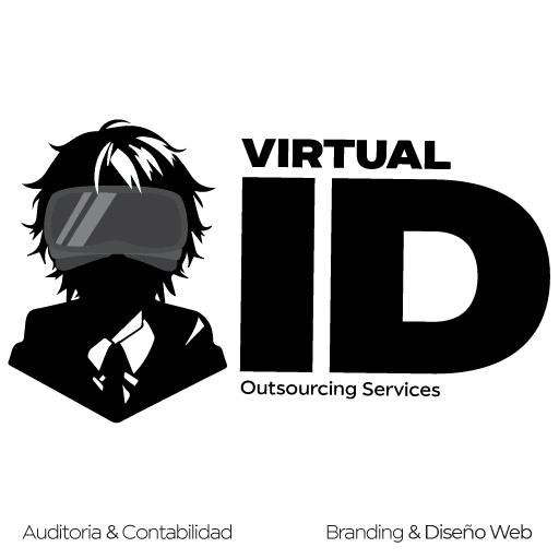 Logo Virtual ID contabilidad y pagina web, diseño web, REGISTRO DE MARCA, venta y personalización de tarjetas NFC, Totems NFC